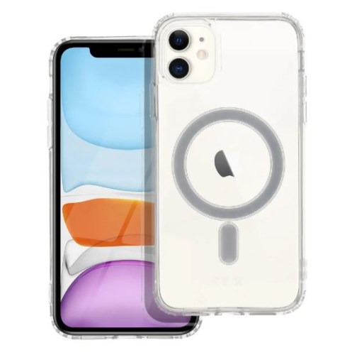 Capa Mag transparente compatível com MagSafe para iPhone 11